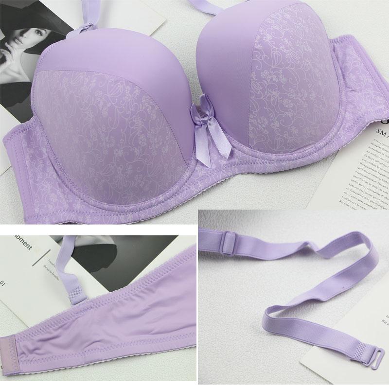 2024 Новые сексуальные цветочные бюстгальтеры Push Up для женщин Бесшовные женские нижнее белье больших размеров DEF Cup Full Underwear