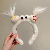 1/2PCS Girls Plush Hairband Clown Doll Design Funny Hair Clip for Christmas Gift Children Cosplay Collection Party Hair Decor