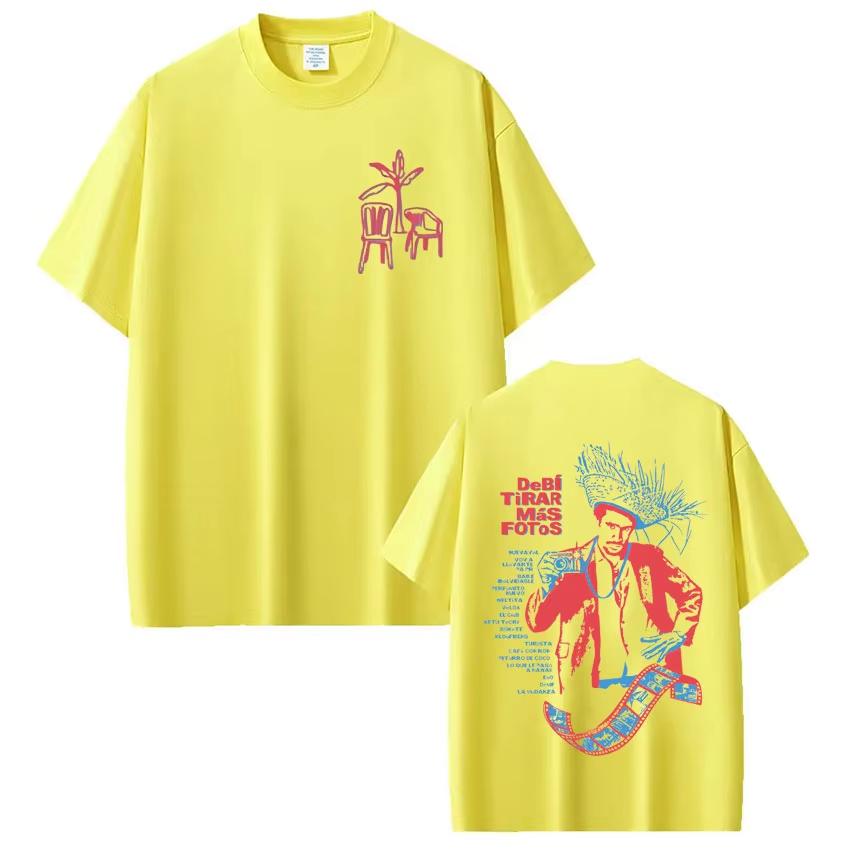 Rapper Bad Bunny Debi Tirar Mas Fotos DTMF Unisex Fashion Hip Hop Oversized Streetwear Unisex And Unisex Tshirt