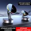 Магнитные держатели на вакуумной присоске 15 Вт Беспроводное зарядное устройство Держатель для телефона в машине 360° Вращающийся Регулируемый Складной для смартфонов