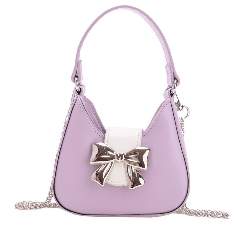 Adorable Bow-knot Children's Crossbody Bag Trendy Mini Handbag For Kids In Various Colors