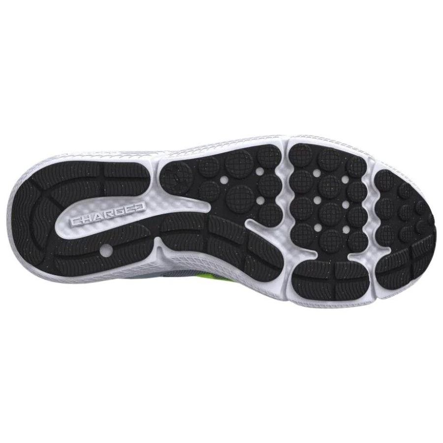 Under Armour Charged Assert 10 Gravel Lime Surge Men Sneakers Grey 3026175-100