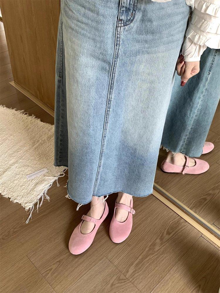 French Retro One-button Mary Jane Shoes for Women To Wear 2025 New Fairy Wind Shallow Mouth Ballet Shoes