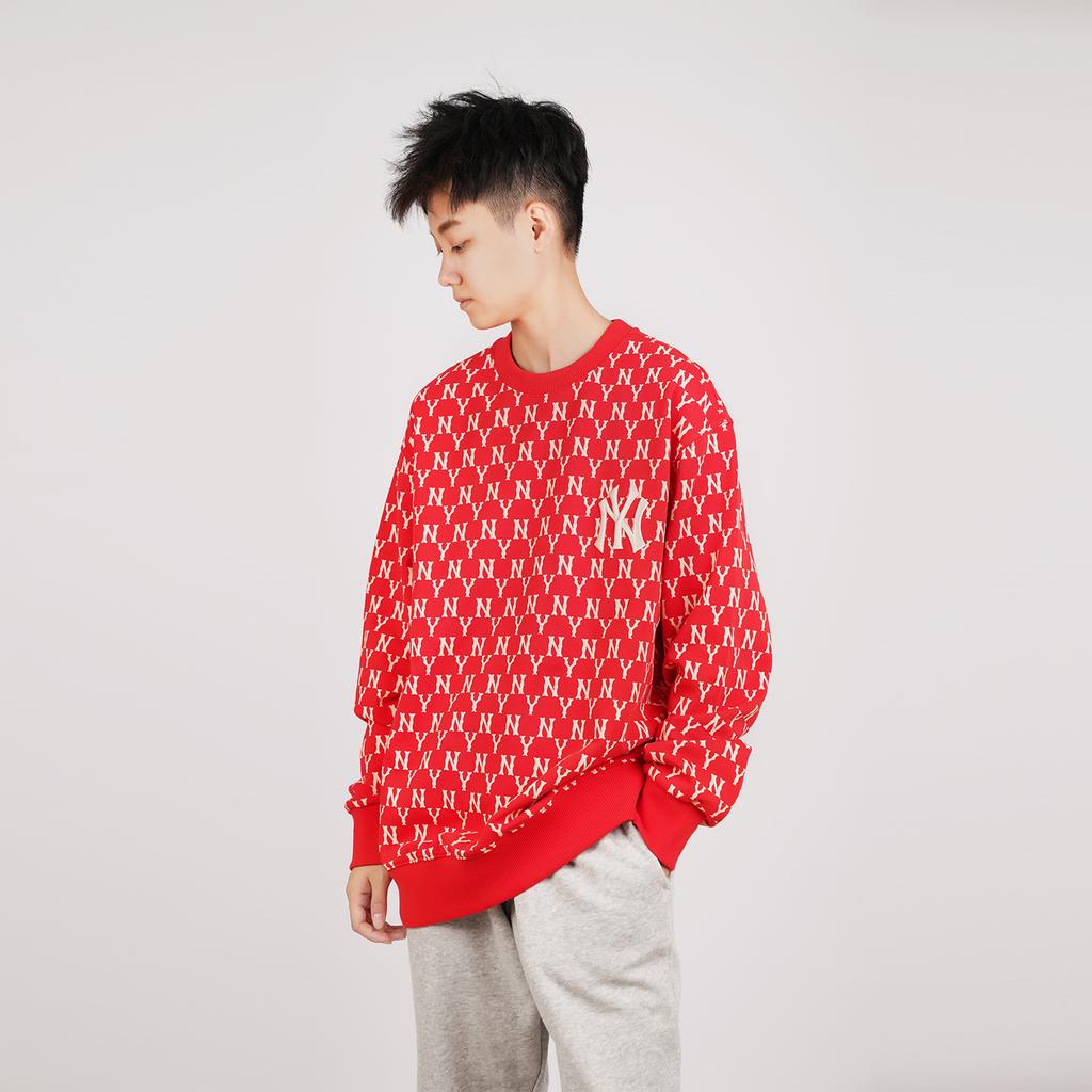 MLB New York Yankees American Vintage Floral Crewneck Long Sleeve Sweatshirt Unisex sweatshirt Red 31MTM2041-50R