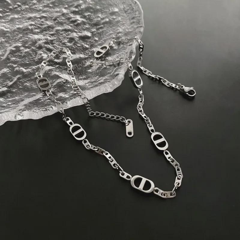 Ожерелье из 18-каратного золота и титановой стали в форме свиного носа — роскошная, высококачественная ретро-цепочка на ключицу для женщин