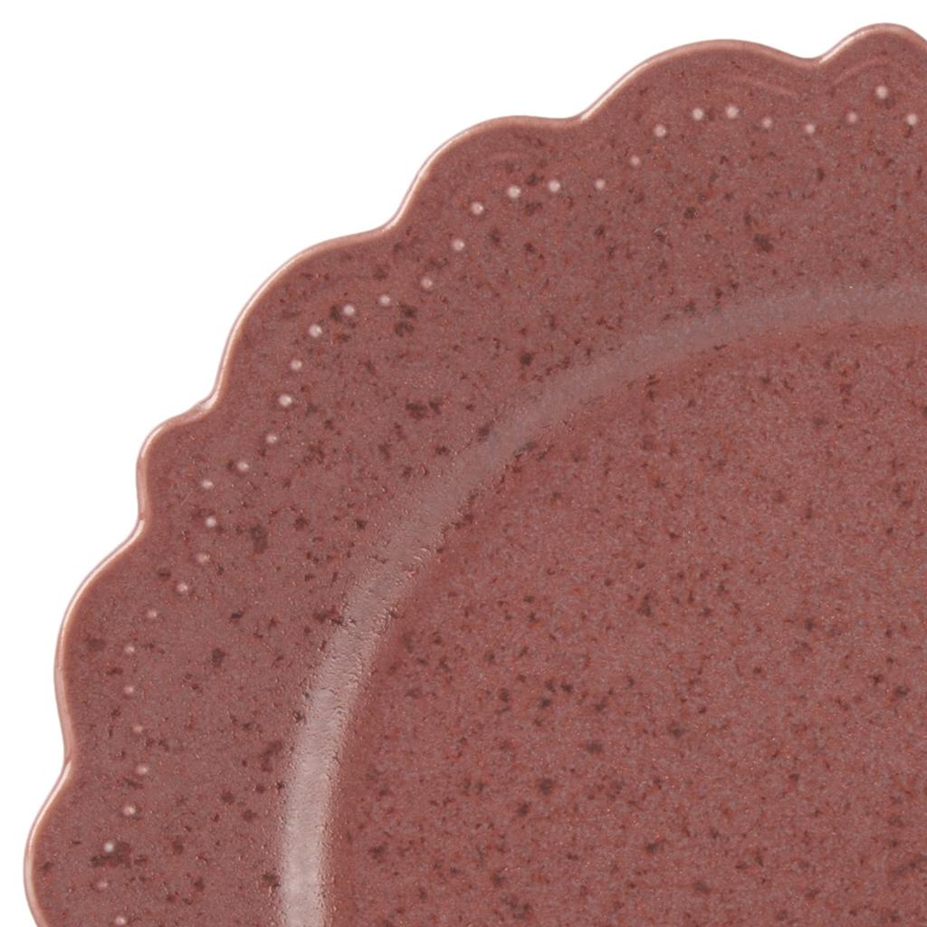 Тарелка Татара Тарелка для пасты Красная столовая посуда 23 см Безопасная одна тарелка с тиснением в виде точек, рельефная оборка Mino Ware 191066 Микроволновая печь/посудомоечная машина