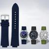 New Nylon Canvas Leather Bottom Watchband For Casio Edifice Series GST-B400 EFB-680 ECB-10D Watch Band Silicone Strap Bracelet