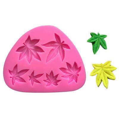 Лист кленового листа, помадка, шоколадное моделирование, силиконовая форма, форма для помадки, сахарная художественная форма