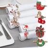 Christmas Reindeer Wreath Santa Claus Snowflake Napkin Ring Napkin Ring Hotel Decoration Napkin Clasp