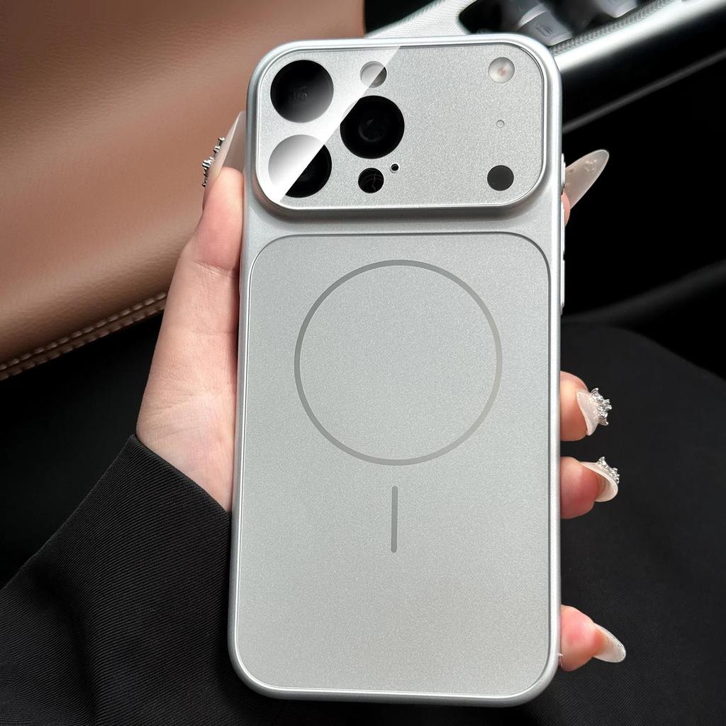 Официальный AG Матовый Стеклянный Чехол Nano для For Iphone 17 Pro Max 16 1 14 13 Pro Max Air Для Беспроводной Зарядки Магнитная Жесткая Крышка