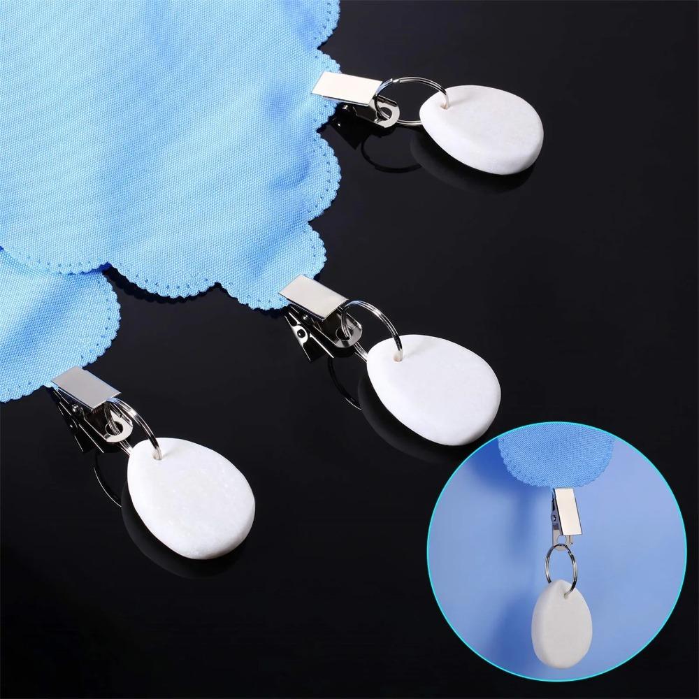 4PCS Windproof Marble Tablecloth Clip Decorative Table Cover Weight Tablecloth Drop  Picnic