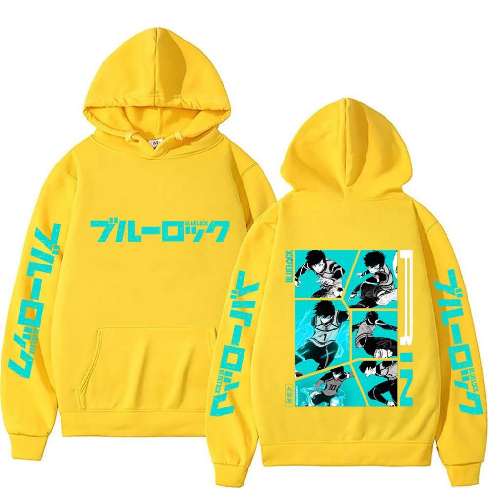 Blue Lock Itoshi Rin Men Hoodie New Fashion Women Sweatshirt Cartoon Japan Style Anime Spring Autumn Couple Pullover Tops