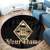 Borussia Custom Name Round Area Rug,Carpet Rug for Living Room Bedroom Sofa Playroom Decor,Non-slip Floor Mat