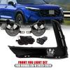 For 2023-2024 Honda CR-V Bumper Fog Light Kit W/ Bulb+Switch+Wire Harness+Bezels
