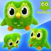 Горячая Зеленая Плюшевая Игрушка Сова Duolingo Мягкое Набивное Животное Плюшевая Игрушка Duo Из Мультфильма Милая Кукла Подарок Для Малыша Ребенка Взрослого Обнимательная Пушистая Милая
