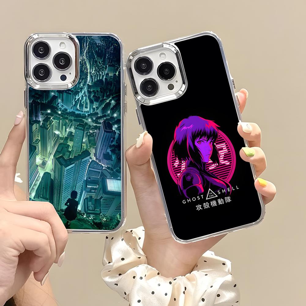 Чехол для телефона G-Ghost In The Shell для iPhone 17 Air 16 15 14 13 12 11 Pro Pro Max Plus Прозрачный Мягкий Чехол