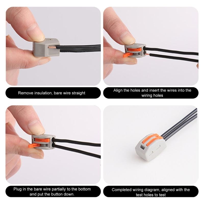 Набор соединительных клемм для сращивания проводов, набор клемм для сращивания проводов, набор быстроразъемных клемм для проводов, набор электрических клеммных блоков