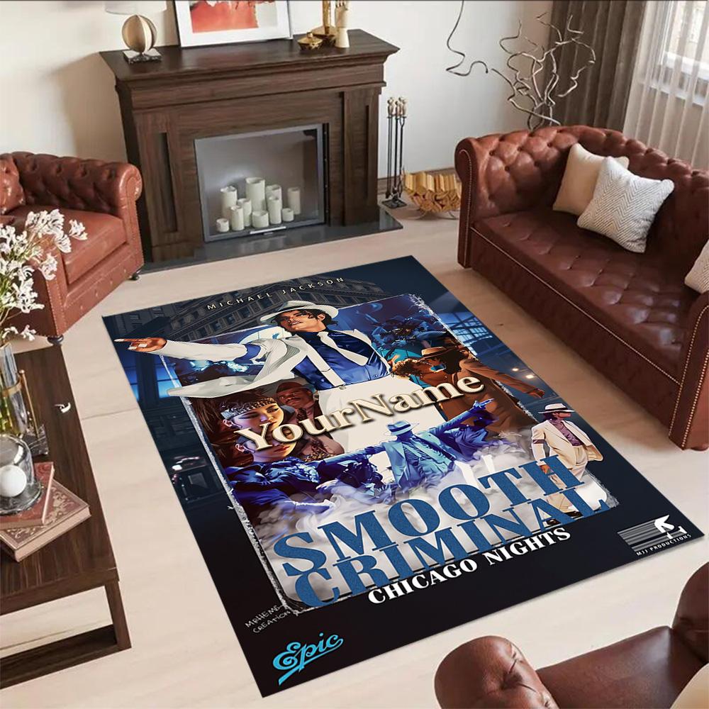 Michael Jackson 153 Personalized Name Floor Mat Design for Entryway Dining Room Hallway Decorate room Antislip Carpet Office home decor