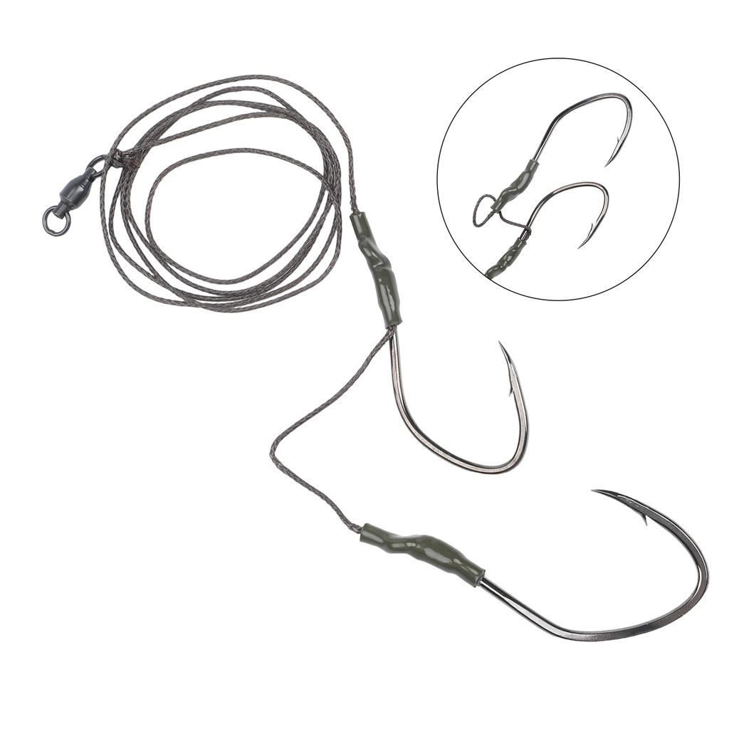 Freshwater For Catfish Rig PE Line + High Carbon Hooks 6# 8# or 8# 10#