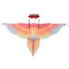 for Masquerade Costume Bird Cape Parrot Costume Children Parrot Wing Cloak Performance Prop