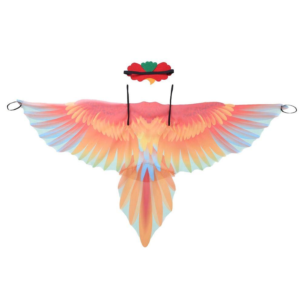 for Masquerade Costume Bird Cape Parrot Costume Children Parrot Wing Cloak Performance Prop