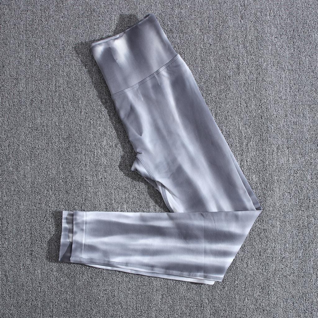 Бесшовные спортивные леггинсы с принтом тай-дай, женская одежда для тренировок в тренажерном зале, йоге, леггинсы с высокой талией и принтом