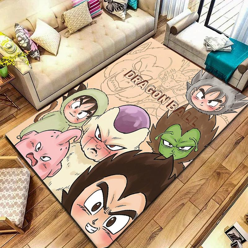 Dragon Ball Characters Carpet Rug For Living Room Bedroom Home Sofa Decoration,kids Play Nonslip Floor Mat