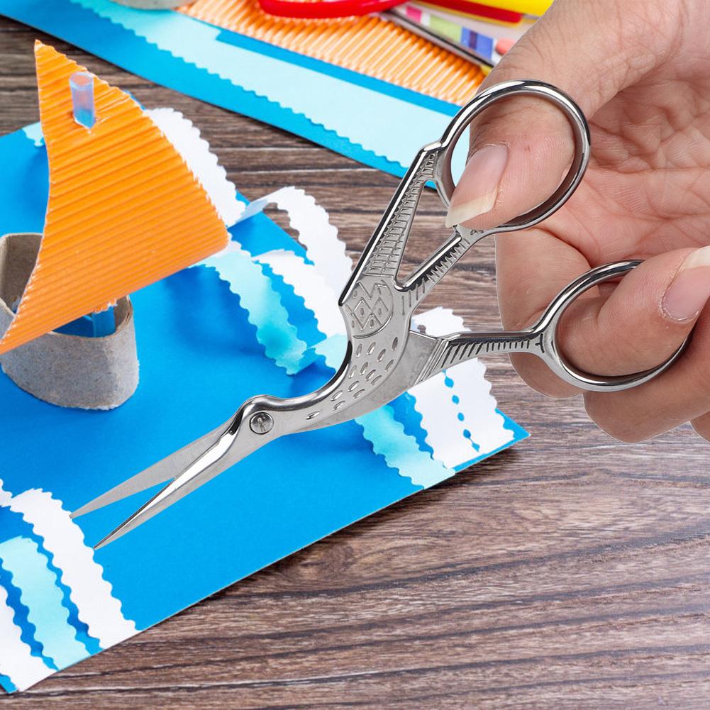 Нержавеющая сталь ретро-стиль крана ножницы для шитья портной ручной работы режущие ножницы серебро