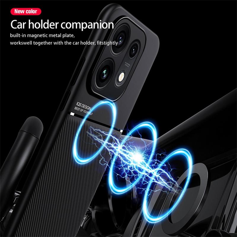 Магнитный чехол для OPPO Reno 16 Pro 16F 16FS Reno16 F FS 5G Защитная крышка Прочный Встроенная металлическая пластина Coque Fundas Capa