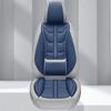 1 шт. Чехлы на сиденья автомобиля со встроенной поясничной поддержкой, перфорированная кожа ПУ премиум-класса, всесезонные, универсальная посадка для большинства автомобилей