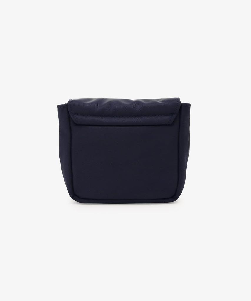 Косметичка Afternoon Tea Living Pouch JQ54, Мини-косметичка с вышивкой цветов и зеркалом, Темно-синяя