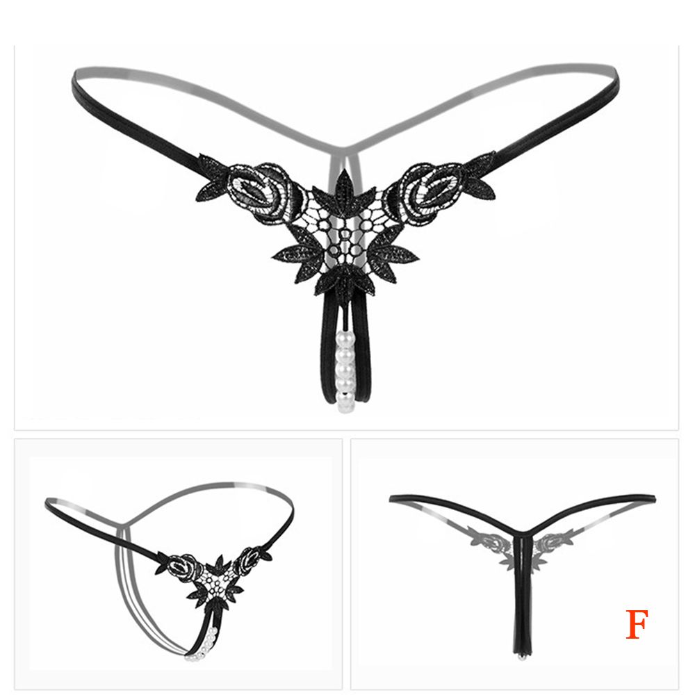 Hot Young Girls Thong Embroidery Lace Hollow Massage Panties Underwear T-back Panties Lingerie