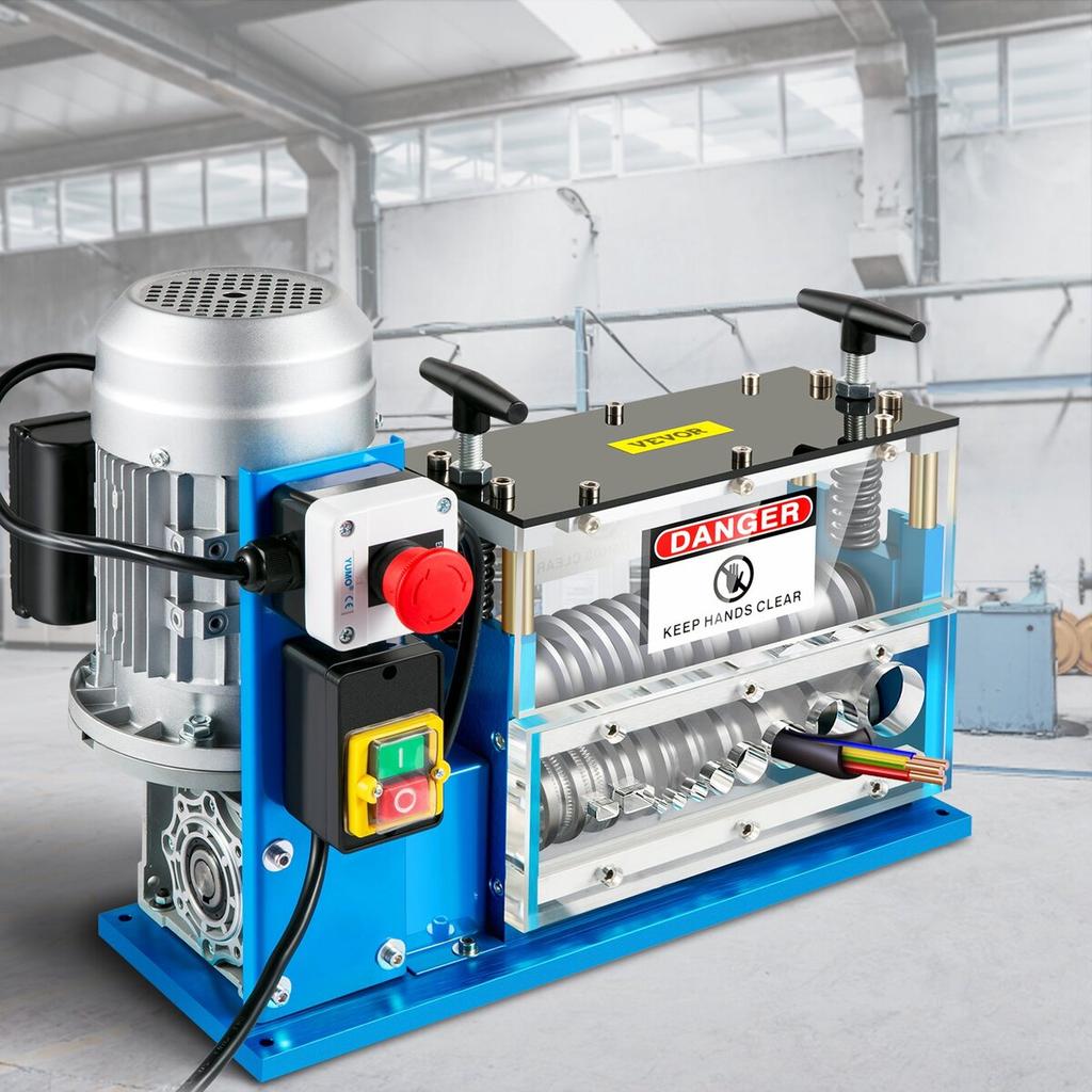 Electric Wire Stripping Machine, 0.06 inch-0.15 inch Automatic Wire Stripping Machine, 11 Channels 10 Blades Cable Stripping Machine, Wire Stripping