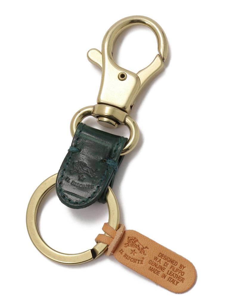 Key Ring F Dark Green [Il Bisonte] 54_1_5402305350