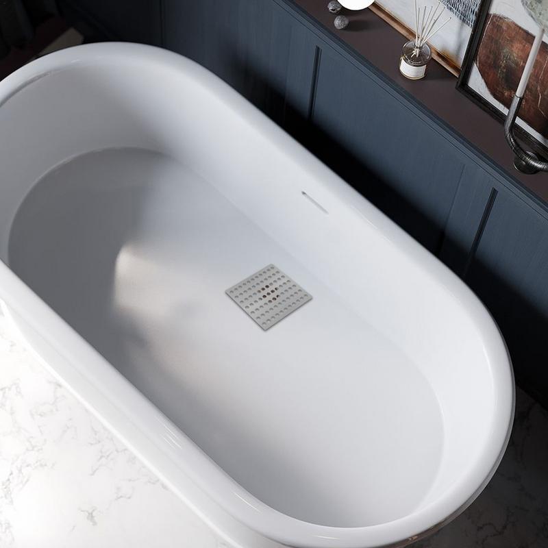 Крышка сливного отверстия из нержавеющей стали, сетчатая крышка для сливного отверстия в полу, квадратное сливное отверстие, ловушка для волос в душе, коврик для ванной комнаты, фильтр для кухонной раковины