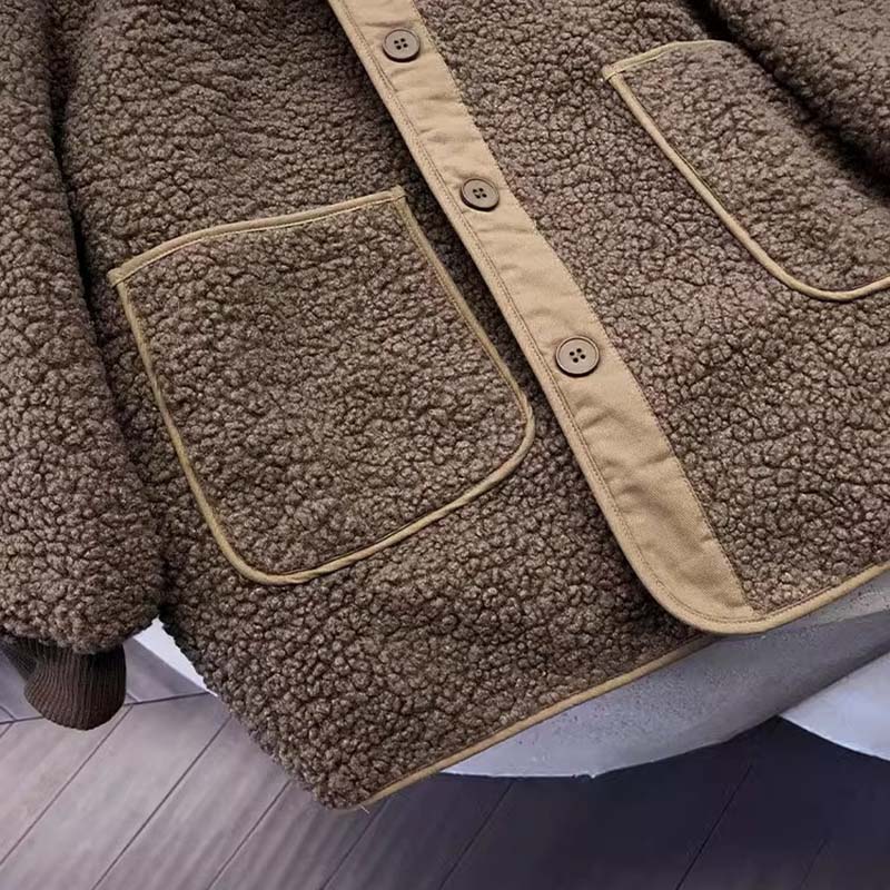 Coat for Women Winter Thickened Casual Oversize Double Layer Windbreaker Padded Loose Jacket