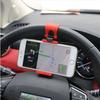 Universal Support - EURO MEGA - Steering Wheel Clip - Red Plastic - Compatible iPhone and Samsung