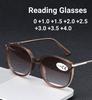 New Fashion Trend Progressive Color Glasses Elegant and Luxurious Gray Brown Lenses Unisex Square Anti-Blue Light Glasses