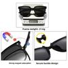 2 In 1 Magnetic Multi-Functional Night Vision Driving Sunglasses Magnetic Clip-On Lens Myopia Frames Polarized Sun Protection