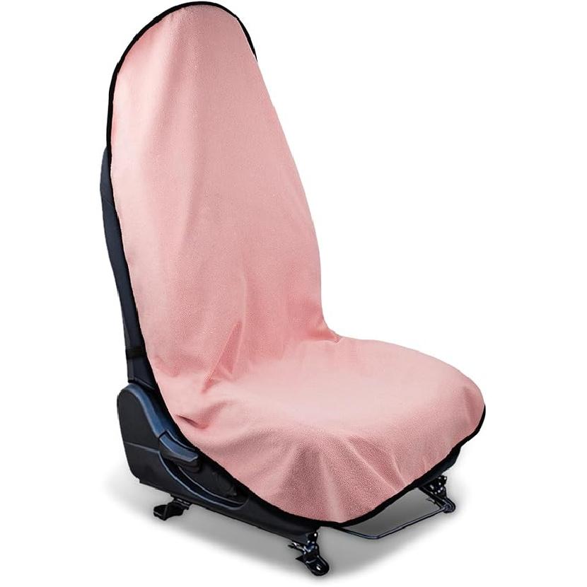 Santa Claus Car Decoration Front Seat Covers, Towel Car Seat Protector For Outdoor, Camping, Snow, Workout, Running, Seat Protector Universal Fit For