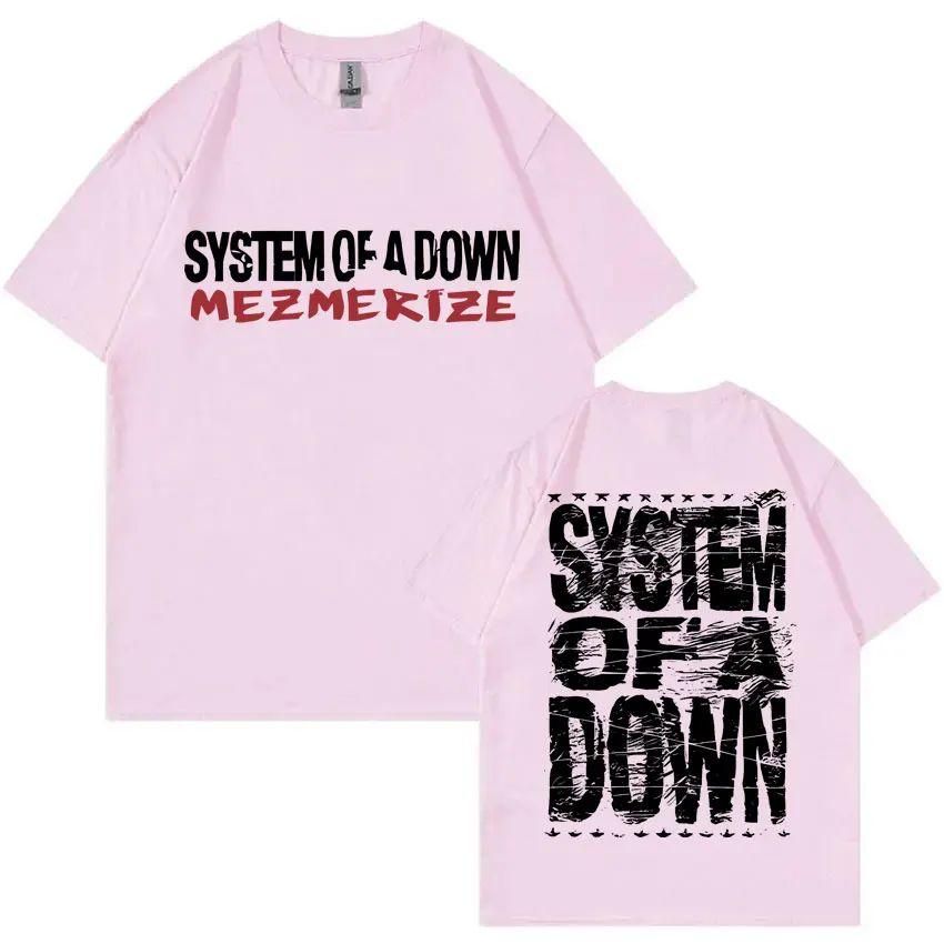 Футболки с изображением рок-группы System of A Down и Mezmerize, винтажные футболки с альтернативной метал-музыкой, модные футболки оверсайз.