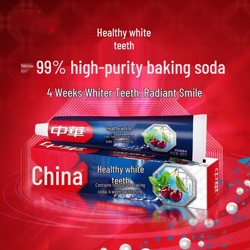 Зубная паста Zhonghua с пищевой содой и фруктовым вкусом, 6 штук