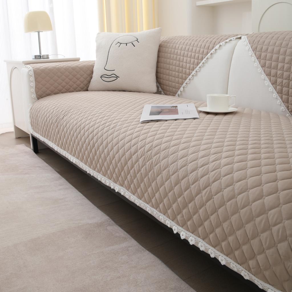 Quilted Sofa Cover Dogs Pets Kid Anti-Slip Couch Covers Anti-wear Slipcovers Furniture Protector Seat Cover