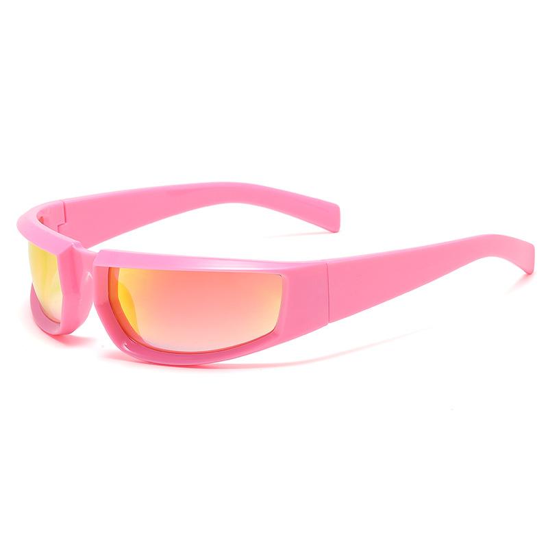 Y2K Punk Sunglasses for Women Men Luxury Brand Designer Sports Goggle Sun Glasses UV400 Colorful Mirror Fashion Eyewear