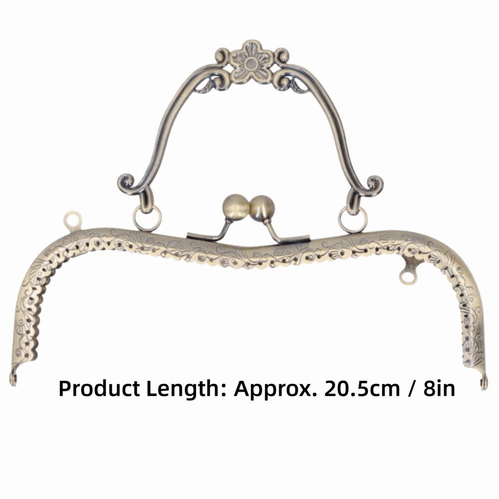 5pcs 20.5cm/8in Kiss Clasp Lock Bronze Color Handbag Frame Hardware Metal Purse Frame Purse Making