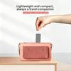 2 in 1 Anti-Static Foldable Hair Comb with Small Makeup Mirror Mini Portable for Travel Cosmetic Touch-ups