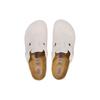 Birkenstock Бостонские кроссовки унисекс с мягкой стелькой из замши, узкие, цвет античный белый 1027693