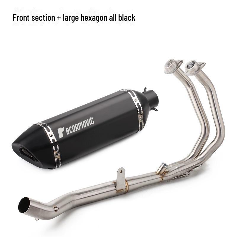 CBR500R/CB500R Stainless Steel Full Exhaust Front Section