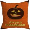 New Style 45x45cm Halloween Cushion Cover Linen Pillowcase Pumpkin Grimace Print Festival Party Decorative Pillow Covers, 1PC