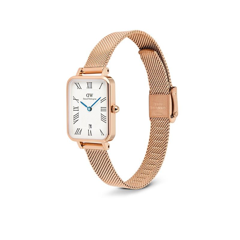 Daniel Wellington European and American watches Watch, quartz movement, stainless steel strap, white dial, women's watch, new ribbon gift DW00100860
